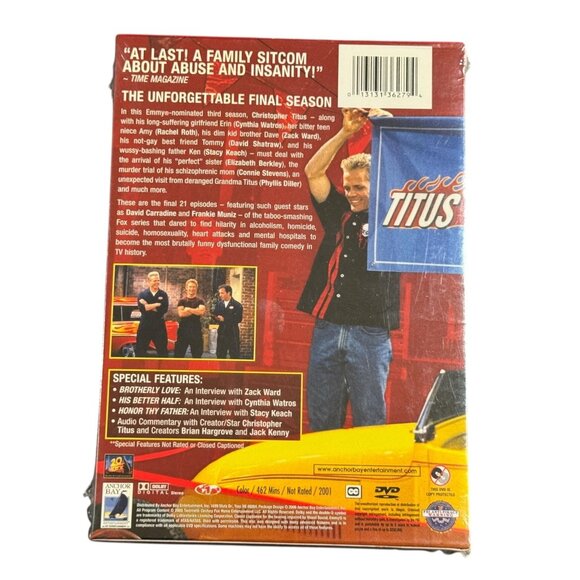 Titus Season 3 DVD 4-Disc Set New Sealed - Picture 2 of 6